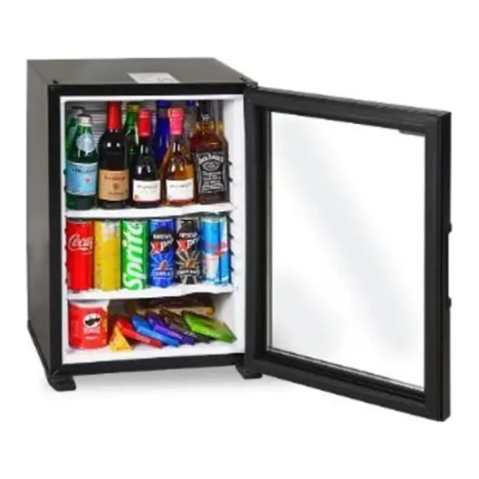 Cam Kapılı Siyah Otel Minibar Buzdolabı OTM40-G 40 LT