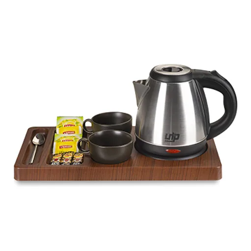 Evora Ahşap ABS Otel Kettle Tepsisi ve Kettle 1.2 LT