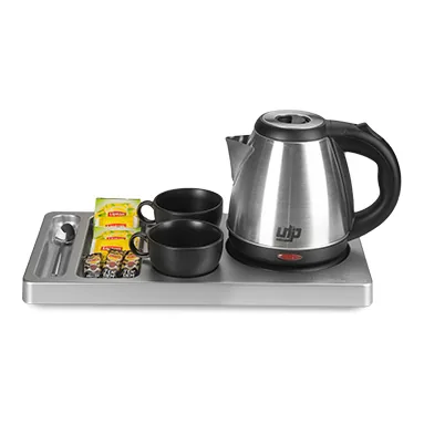 Gri ABS Karşılama Tepsisi ve 1.2 Litre Kettle