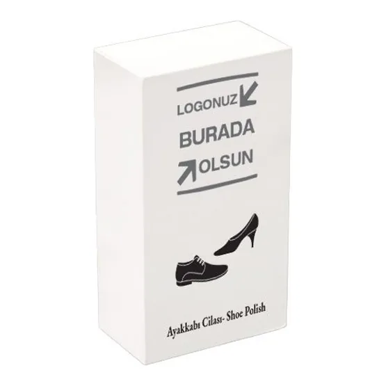 Logo Baskılı Kutulu Ayakkabı Cila Süngeri