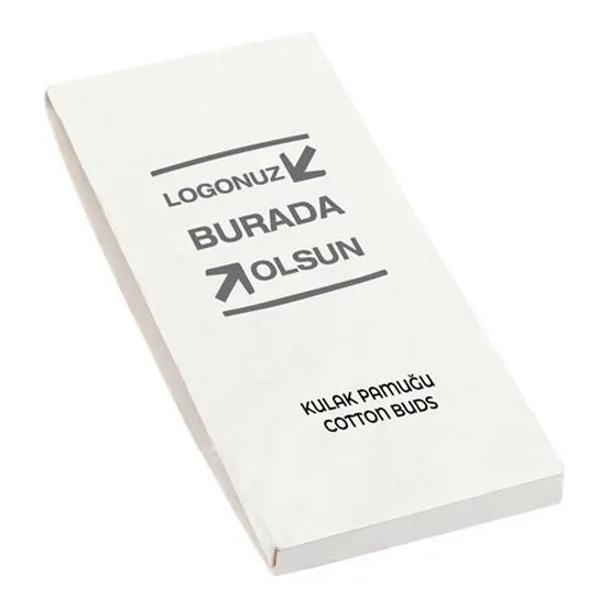 Logo Baskılı Kutulu Kulak Pamuğu