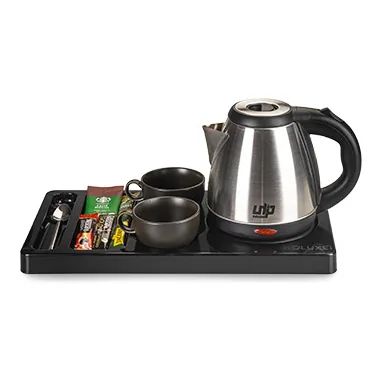 Siyah ABS Karşılama Tepsisi ve 1.2 Litre Kettle